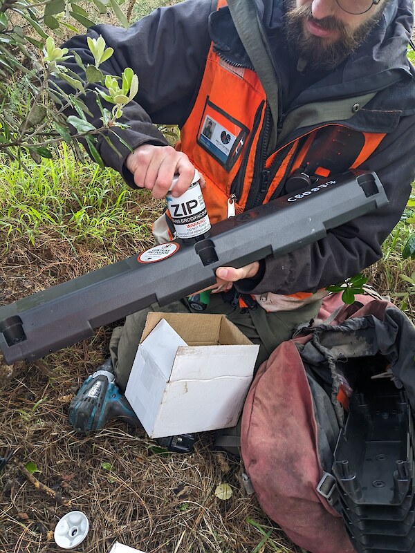 Field Supervisor Blake installing an H2-Zero station